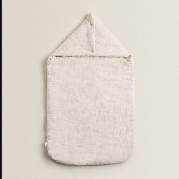 Zara home set chiffon carrycot wrap and chiffon organizer Moons & Stars - Picture 1 of 9